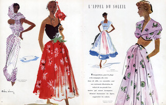 Pierre Simon 1949 Hermès, Jeanne Lafaurie, Molyneux, Mad Carpentier, Bianchini Férier, Staron, Ducharne