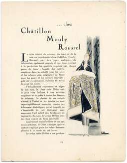 Chez Chatillon Mouly Roussel, 1924 - Zinoview. La Gazette du Bon Ton, 1924-1925 n°2, Text by Clercé, 4 pages