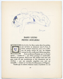 Dans leurs Petits Souliers, 1924 - Jean Grangier 1924-25 Perugia, Gazette du Bon Ton, Text by Clercé, 4 pages