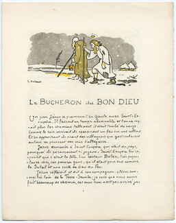 Le Bucheron du Bon Dieu, 1914 - Georges Delaw La Gazette du Bon Ton, Texte par Georges Delaw, 4 pages