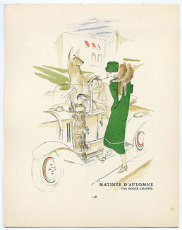 Roger Chastel, Matinée D'automne, Golf. La Gazette du Bon Ton, 1924-1925 n°3