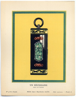 Un Nécessaire, 1924 - Bijou, de Cartier. La Gazette du Bon Ton, 1924-1925 n°4 — Planche 26