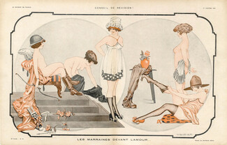 Maurice Pépin 1918 Cupidon, Draft board, Nudity Nude