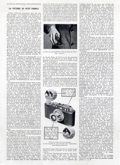 La victoire du petit format, 1933 - Leica Leitz Couplex, Text by A. F.