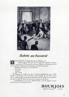 Bourjois 1925 Babette au Baccarat, Sidney Martin, Casino, Gambling Deauville