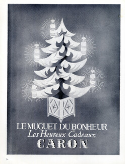 Caron (Perfumes) 1954 Le Muguet Du Bonheur, Christmas, Lily Of The Valley