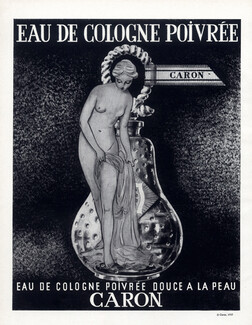 Caron (Perfumes) 1957 Eau de Cologne Poivrée, Nude, Nudity