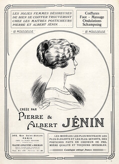 Pierre & Albert Jenin (Hairstyle) 1912 Hairpiece La Mousseuse