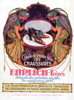 Ehrlich Frères (Shoes) 1922 Art Deco Style, Davril