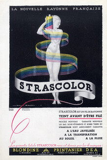Jean Adrien Mercier 1936 Strascolor Rayonne
