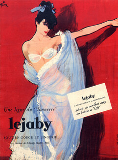 Lejaby (Lingerie) 1956 Model Tonnerre, Gruau