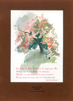 Rigaud (Perfumes) 1937 Tristan Dereme Poem