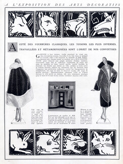 Weil 1925 Fur Coat, Exposition Arts Decoratifs, Store Art Deco
