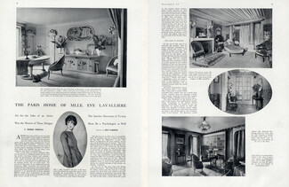 The Paris Home of Mlle Eve Lavallière, 1916 - Domergue, Interior Decoration, Texte par Pierre Présule