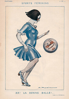Auguste Roubille 1921 "Sports Féminins", Football