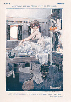 René Vincent 1919 Sexy Looking Girl, Sleeping Train