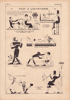 Gilbert Viardot 1924 Tout A l'Egyptienne, Isistrot (Dance) Ramses II (Horse racing)