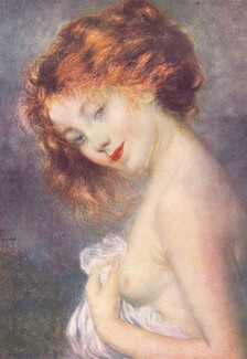 Abel Faivre 1913 Le Bouton de Rose de Noël, Topless