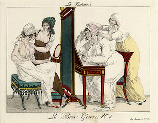 Le Bon Genre 1801-1931 "La Toilette" Hats Milliner 19th Century Costumes