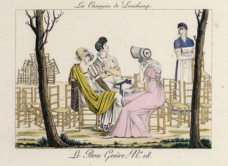 Le Bon Genre 1808-1931 Lonchamp 19th Century Costumes Fashion Illustration