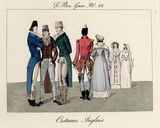 Le Bon Genre 1814-1931 19th Century English Costumes Military Soldier