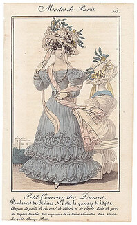 Petit Courrier des Dames 1827 N°503 Modes de Paris Julie Ribault