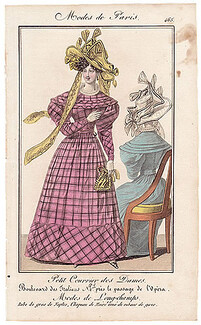 Petit Courrier des Dames 1827 N°465 Modes de Paris Julie Ribault