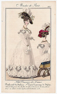Petit Courrier des Dames 1827 N°442 Modes de Paris Julie Ribault