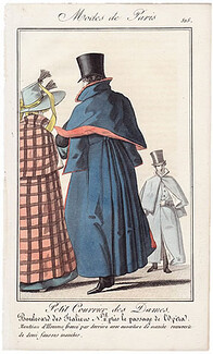 Petit Courrier des Dames 1827 N°515 Modes de Paris, Men's Clothing
