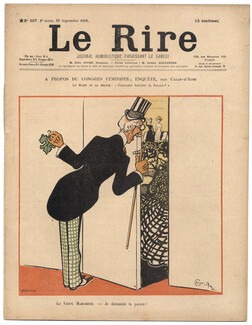 LE RIRE 1900 N°307 Caran d'Ache, Roubille, Bicycle