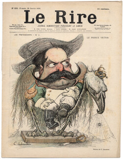 LE RIRE 1899 N°221 Charles Leandre, Prince Victor Napoleon, Radiguet, Faivre, Guillotine, Dreyfus Affair, 12 pages