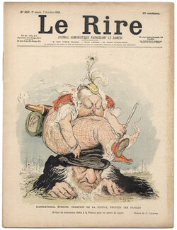 LE RIRE 1899 N°257 Charles Léandre, Tiret-Bognet, England champion of the Justice