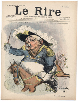 LE RIRE 1898 N°167 Charles Leandre, General Saussier, Tristan Bernard, 12 pages
