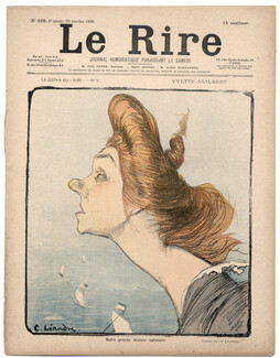 LE RIRE 1898 N°169 Léandre, Radiguet, Canals, Yvette Guilbert, Omnibus station, Spanish cabaret