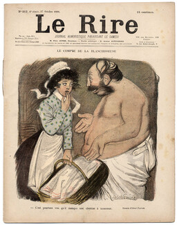LE RIRE 1900 N°312 Blanchisseuse, Abel Faivre, laundress