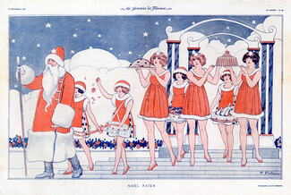 Fabien Fabiano 1918 Christmas, Santa