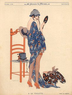 Fabius (Alberto Fabio) Lorenzi 1918 Sexy Looking Girl, Art Deco Style