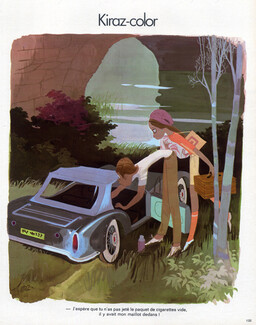 Edmond Kiraz 1973 Picnic, Kiraz-color