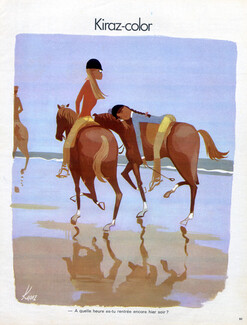 Edmond Kiraz 1973 Les Parisiennes, Rider, Kiraz-color