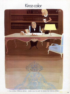 Edmond Kiraz 1973 Secretary and the Boss, Kiraz-color
