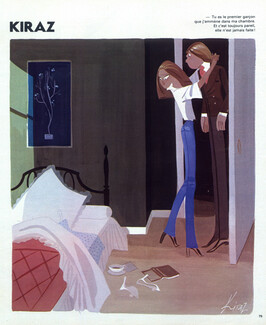 Edmond Kiraz 1978 Les Parisiennes, Kiraz-color, The Lovers