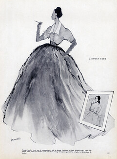 Jacques Fath 1951 Evening Gown, Simone Brousse
