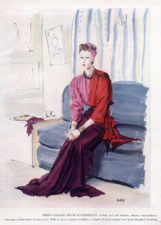 René Bouët-Willaumez 1939 Evening Gown, Bergdorf Goodman