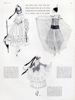 Boué Soeurs 1916 Lingerie Frocks, Evening Gown