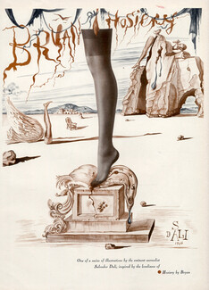 Bryans (Stockings) 1944 Stockings Hosiery, Salvator Dali, Surrealism