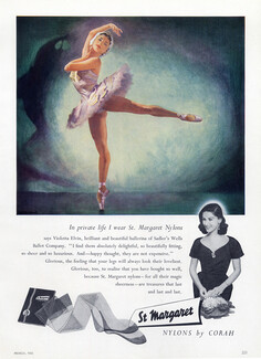 St Margaret Nylons by Corah 1955 Violetta Elvin Ballerina