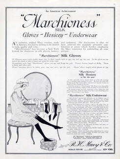 Ets R.H.Macy & Co 1915 Marchioness Stockings Hosiery
