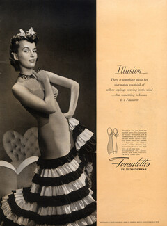 Munsingwear (Lingerie) 1949 Foundettes, Photo Louise Dahl-Wolfe, Dress Germaine Monteil