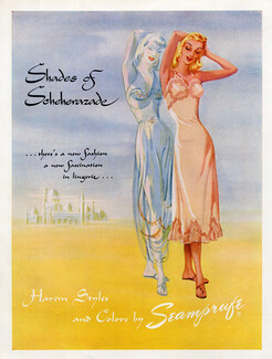 Seamprufe (Lingerie) 1949 Harem Styles