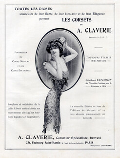 Claverie (Lingerie) 1911 Corset, A.Clauerie